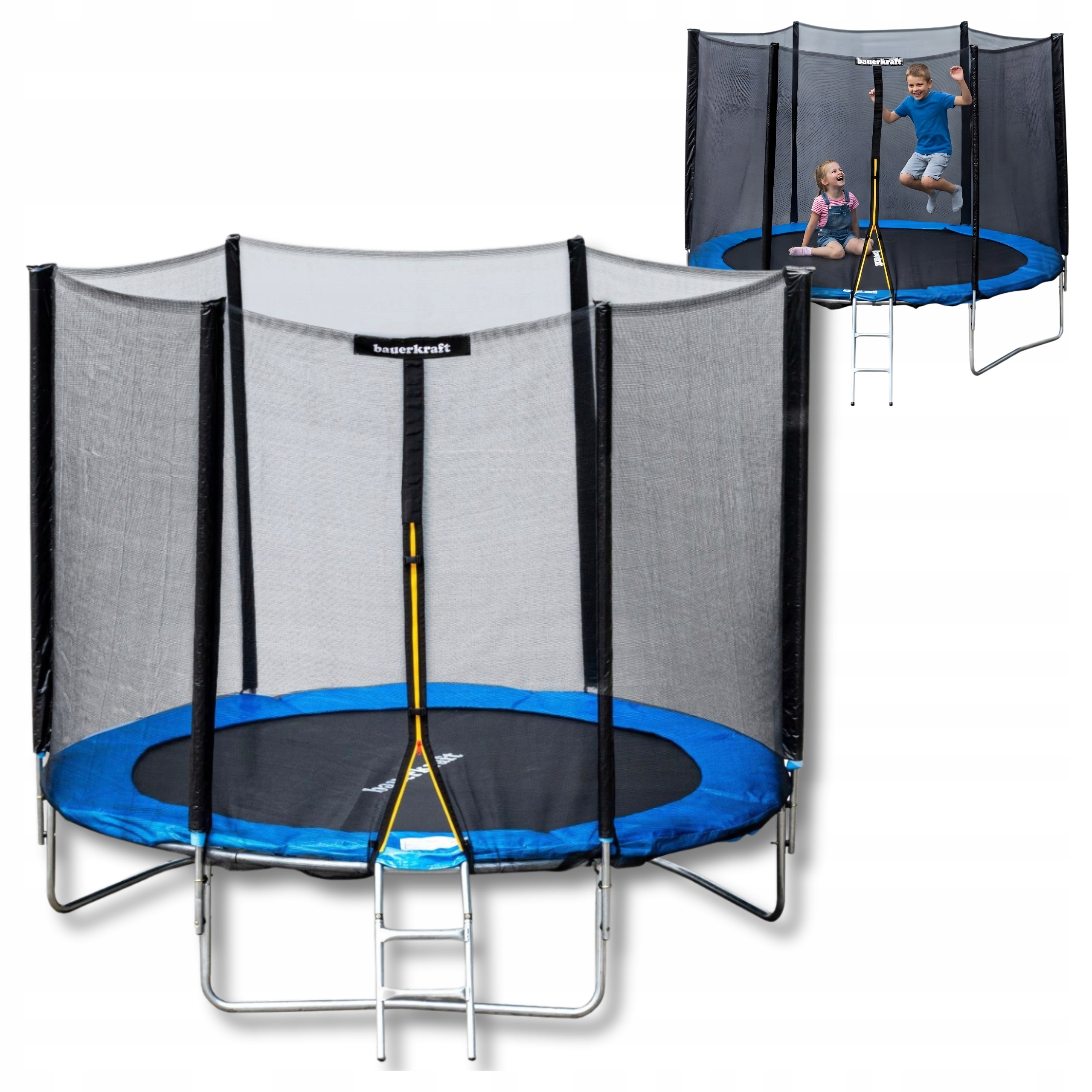 Trampolína Bauerkraft so sieťou 252 cm FT 8 (244-252 cm)